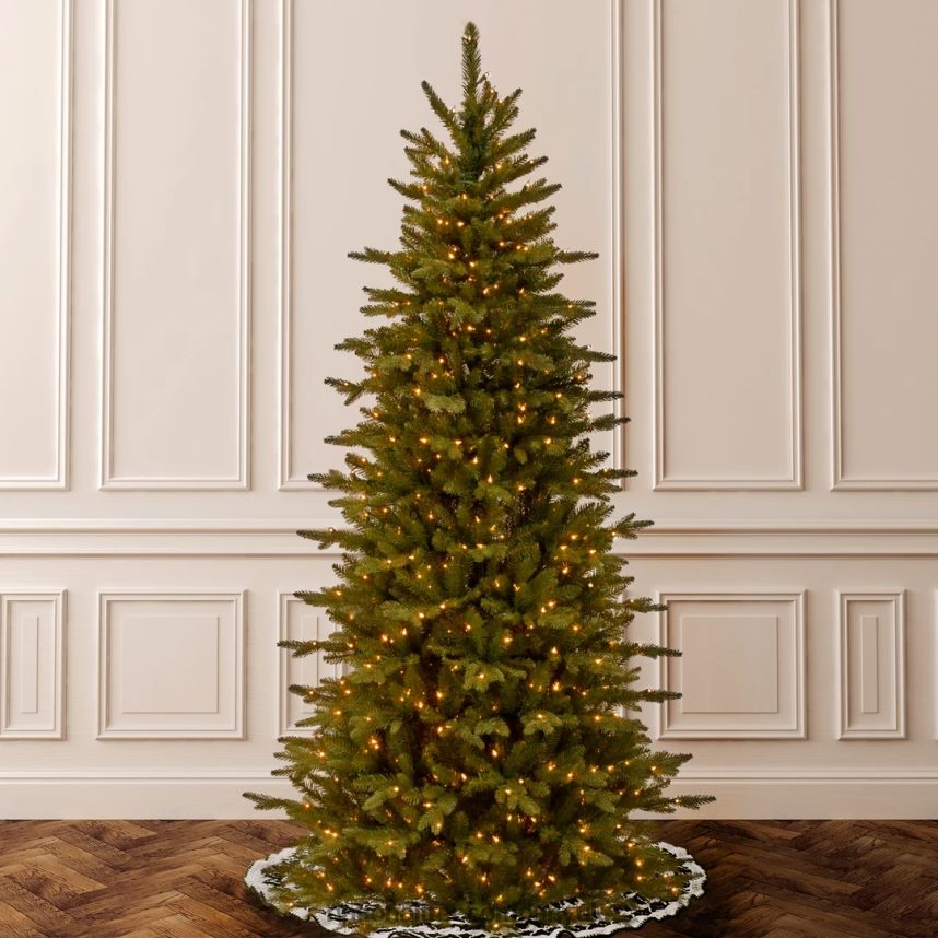 Trees | National Tree Company 75 ft Sierra Spruce Slim Tree with Clear Lights F2L4F24